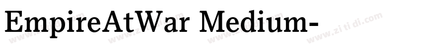 EmpireAtWar Medium字体转换